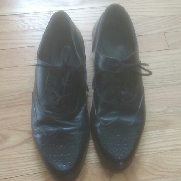 Adolpho 7.5 M Black Wing Tip - Picture 1 of 7